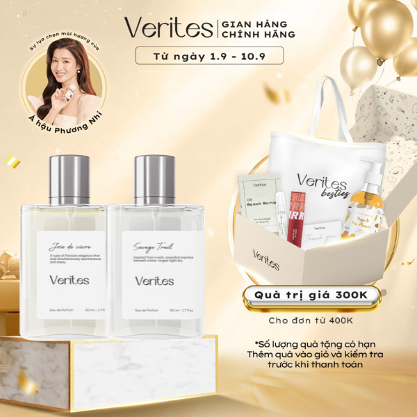 Combo Nước Hoa Đôi Nam Nữ VERITES Sauvage Trail + Joie De Vivre 50ml x2