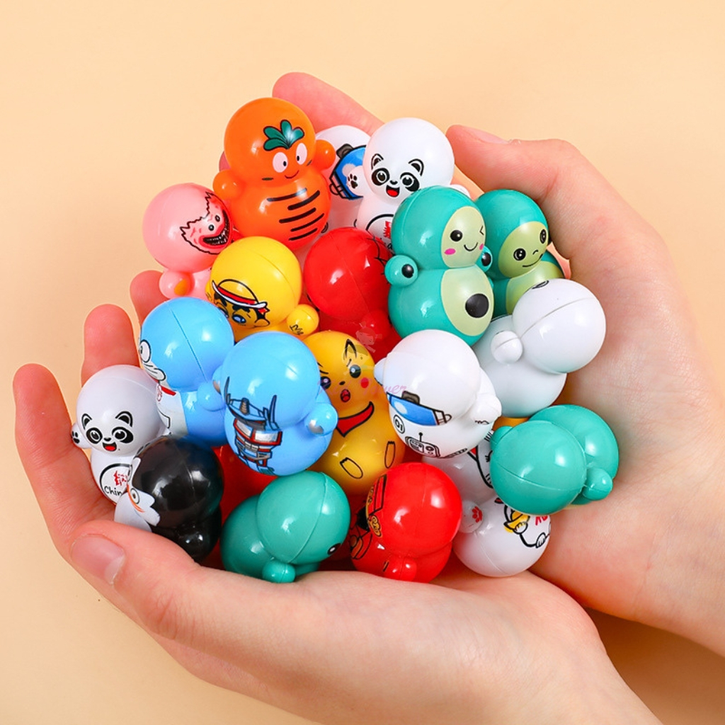 Lật đật mini hình Squid Game Và Doraemon dễ thương siêu đáng yêu đồ chơi cho bé.