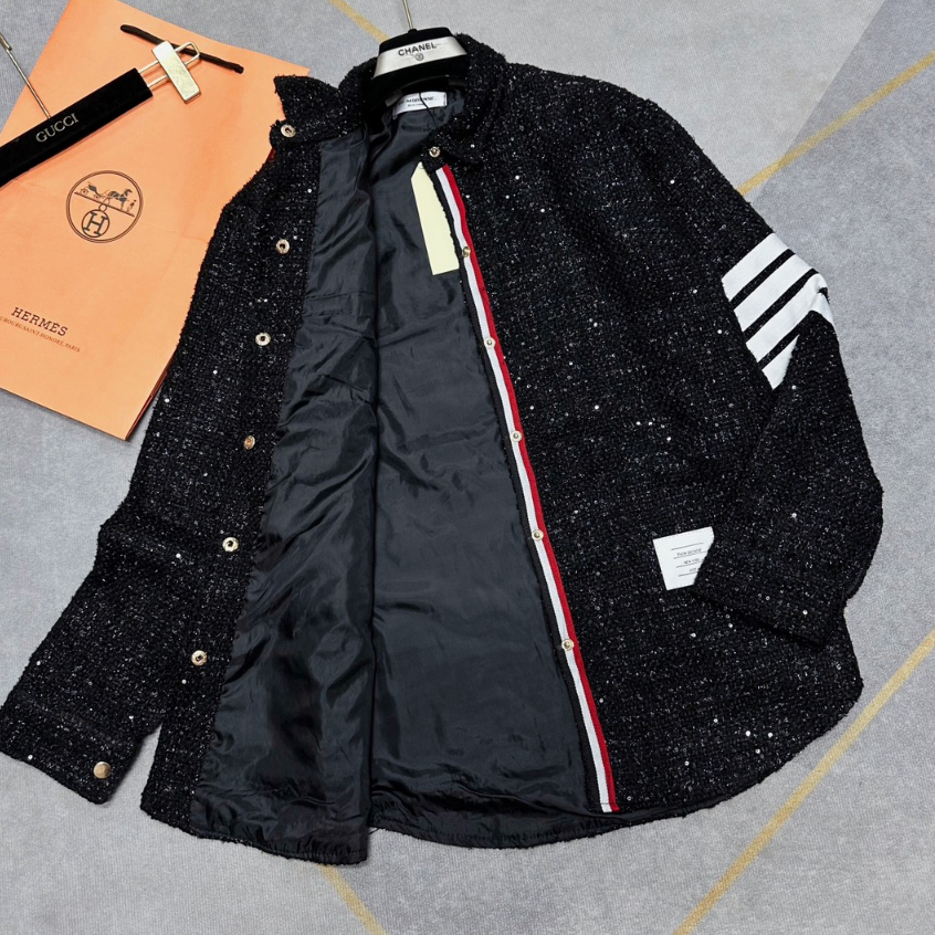 Áo Khoác Thome Bản kim tuyến Cúc đồng cao cấp NeWW 2023