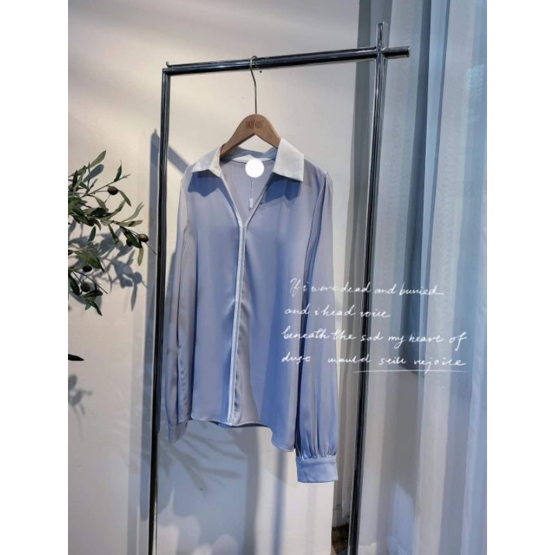 Áo sơ mi dài tay phối Z..N sang xịn.