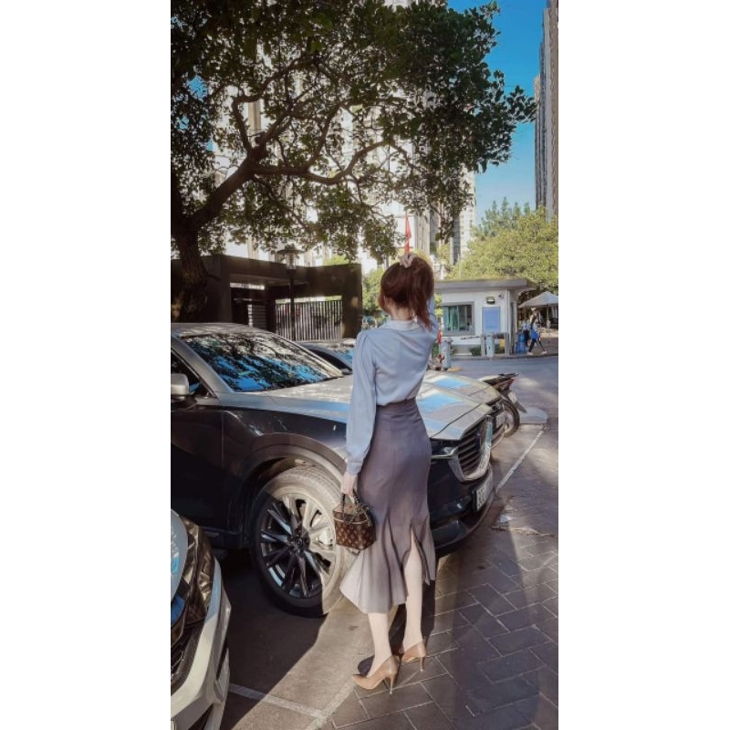 Áo sơ mi dài tay phối Z..N sang xịn.