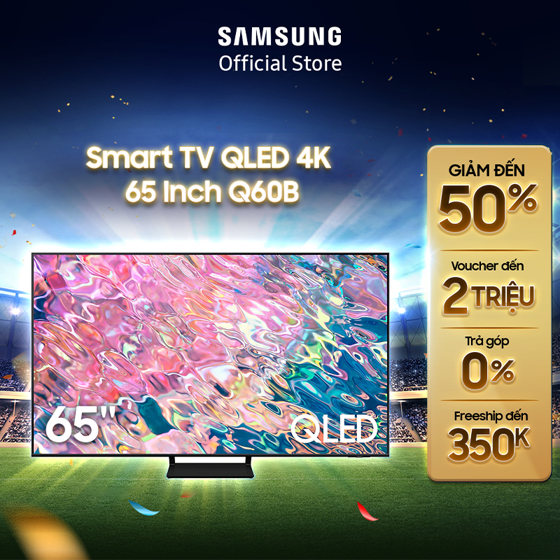 Smart Tivi Samsung 65 Inch 4K QLED QA65Q60BAKXXV 2022 - Miễn phí lắp đặt