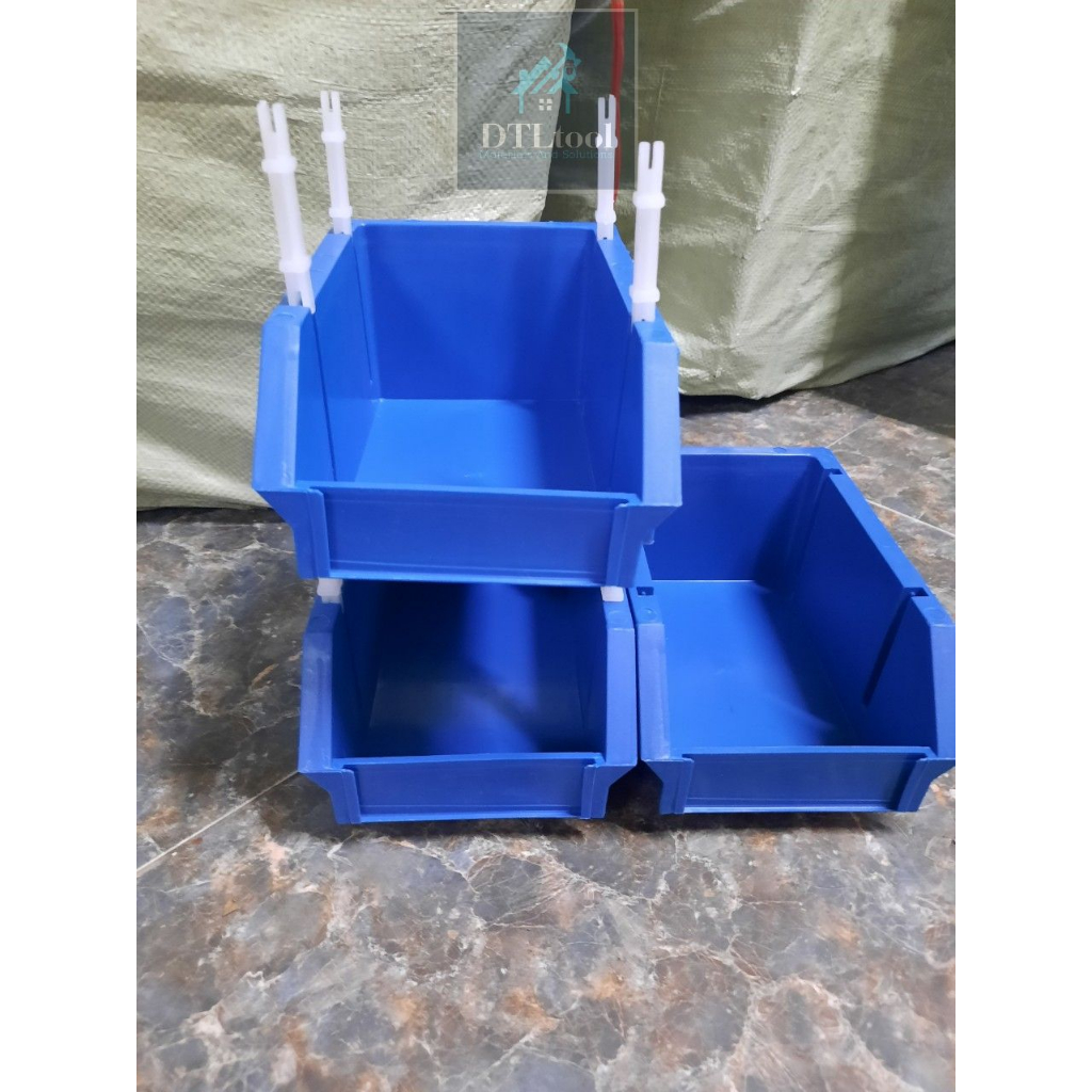 Khay nhựa A5 Xanh đựng linh kiện điện tử, ốc vít xe máy, bo mạch điện thoại. Kệ nhựa đựng đồ. KT 198x135x90mm