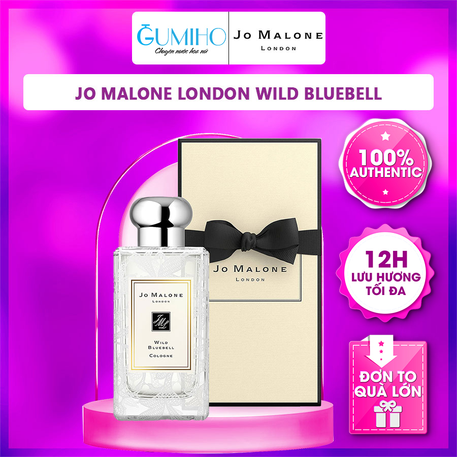Nước hoa nữ JoMalone Wild BlueBell Hương hoa cỏ tự nhiên Nữ tính, tươi tắn, gợi cảm - Gumiho Perfume