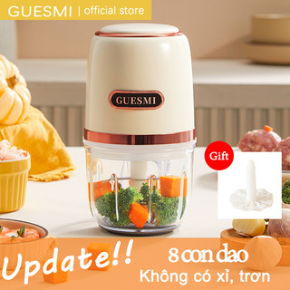 GuesMi Máy xay ăn dặm cho bé 6-8 lưỡi dao dung tích 0,3L máy xay xay đồ ăn dặm cho bé, đồ dùng ăn dặm cho bé