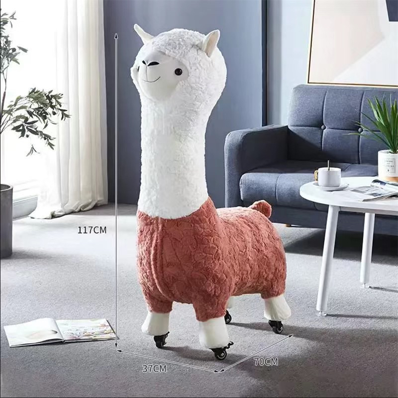 Ghế lông cừu Alpaca có bánh xe cho trẻ em