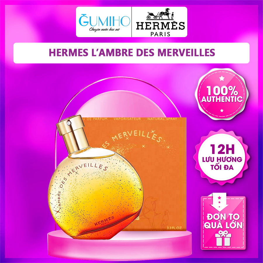 Nước Hoa Unisex Nam Nữ Hơ-mẹc L'ambre Des Merveilles Tự Tin, Gợi Cảm, Trầm Ấm GumihoPerfume