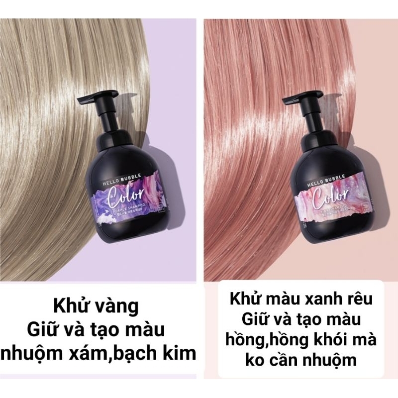 DẦU GỘI KHỬ VÀNG TẠO MÀU HELLO BUBBLE BLACKPINK HÀN QUỐC MẪU MỚI