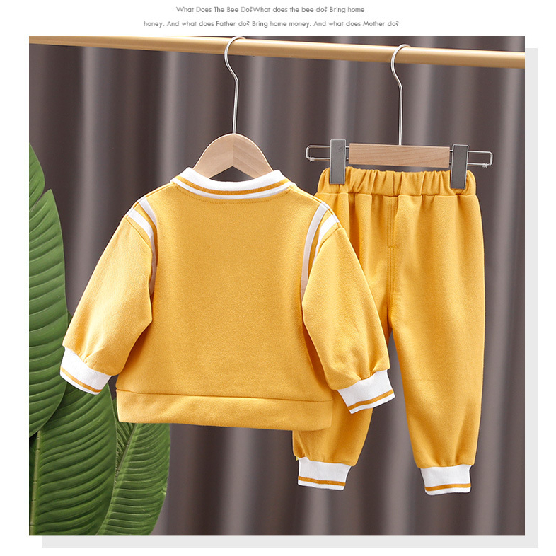 Size  Bộ polo cho bé trai, đồ bộ thu đông cho bé trai, bộ quần áo bé trai thu đông