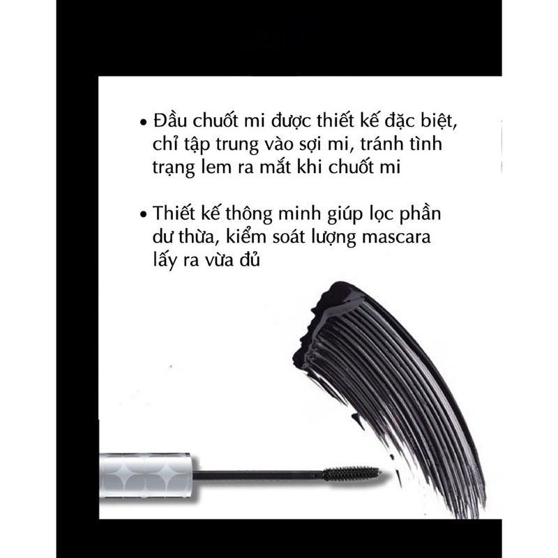 Mascara Làm Tơi Mi, Dài Và Dày, Giữ Cong Mi PIARA Chống Nước, Chống Mồ Hôi