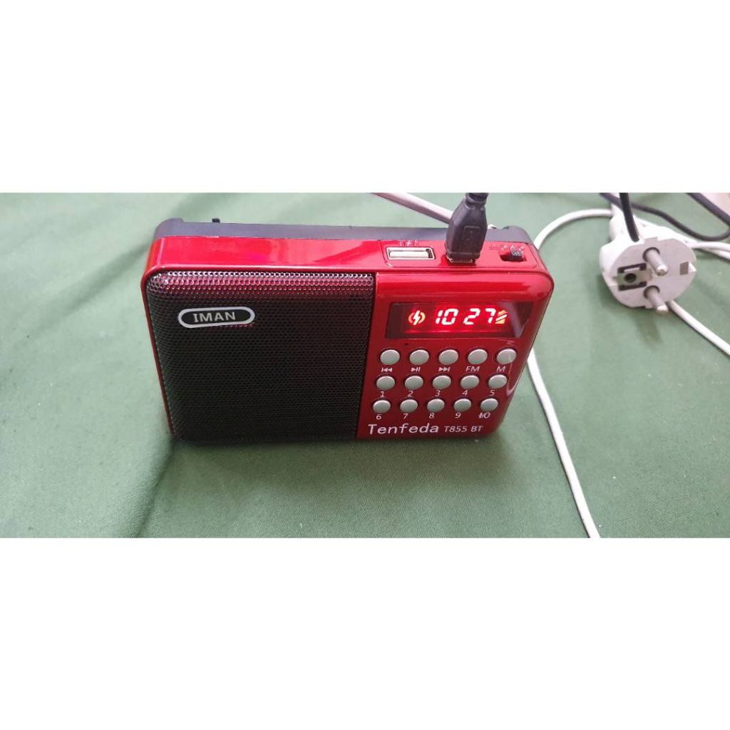 Loa Bluetooth BT855 Ghi Âm, Nghe Kinh, Nghe Pháp, FM 2 Pin 4800mAh