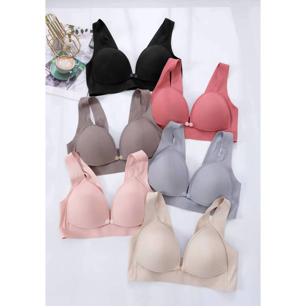 Áo lót bầu và sau sinh su đúc không gọng có cúc bấm cho con bú tiện lợi