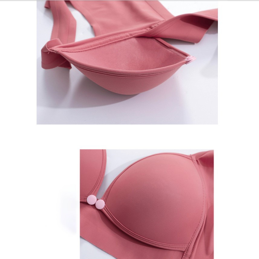 Áo lót bầu và sau sinh su đúc không gọng có cúc bấm cho con bú tiện lợi