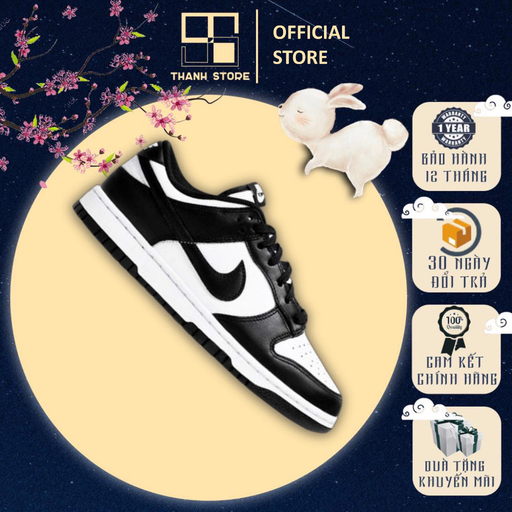 Giày thể thao nam nữ trắng đen giày DUNK LOW PANDA _ hàng xuất khẩu thời trang chính hãng - NDLPW