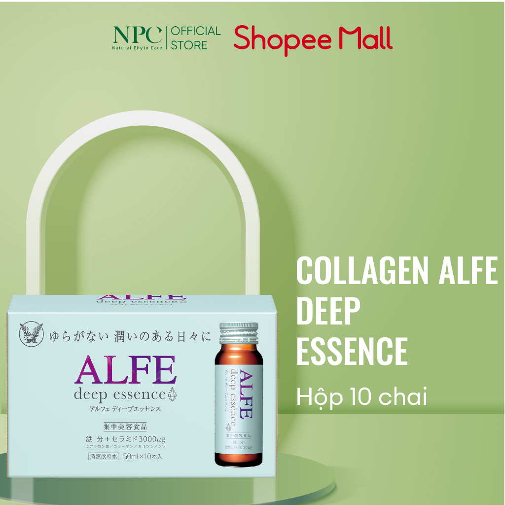 COMBO 20 chai Collagen nội địa Nhật Bản Alfe Deep Essence 50ml/chai - Ceramide chống lão hoá 3000µg dưỡng ẩm