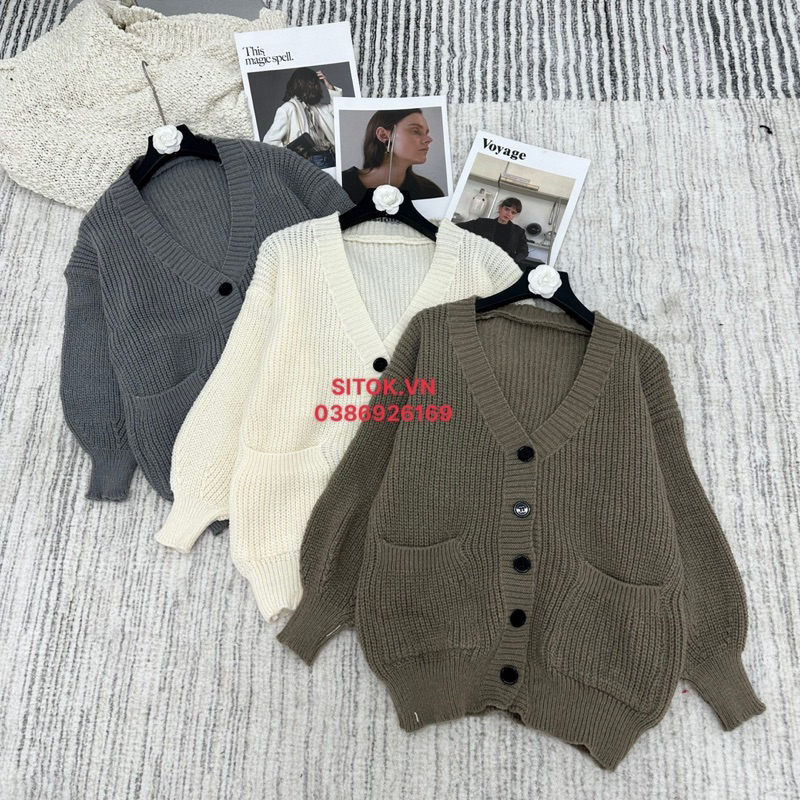 Áo Khoác Len Cadigan Nữ Hot Hit-  Áo Khoác Len Cadigan Siêu Hot