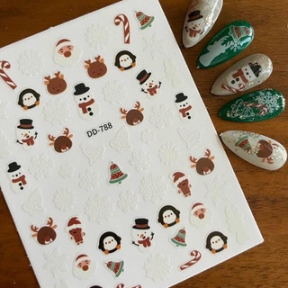 Sticker Dán móng Chủ đề Noel Giáng sinh Tomoni