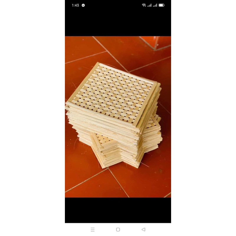 Tấm tre đan, mành tre, mẹt tre vuông trang trí, decor trường mầm non, trang tí tết, trang trí khánh, biểu ngữ