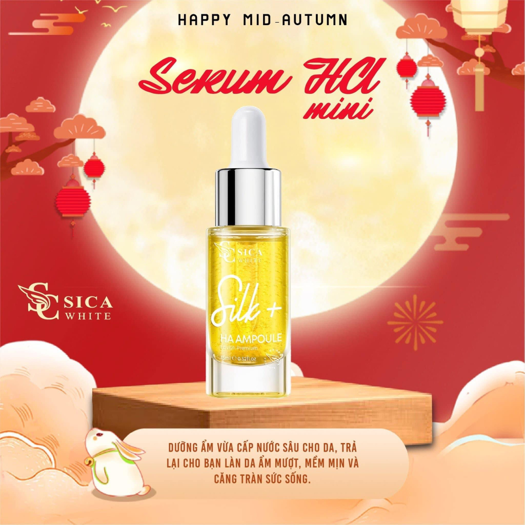 Serum HA Plus Sica White 40ml, hỗ trợ cấp ẩm, mềm mịn da, chậm quá trình lão hoá da - Sicawhite