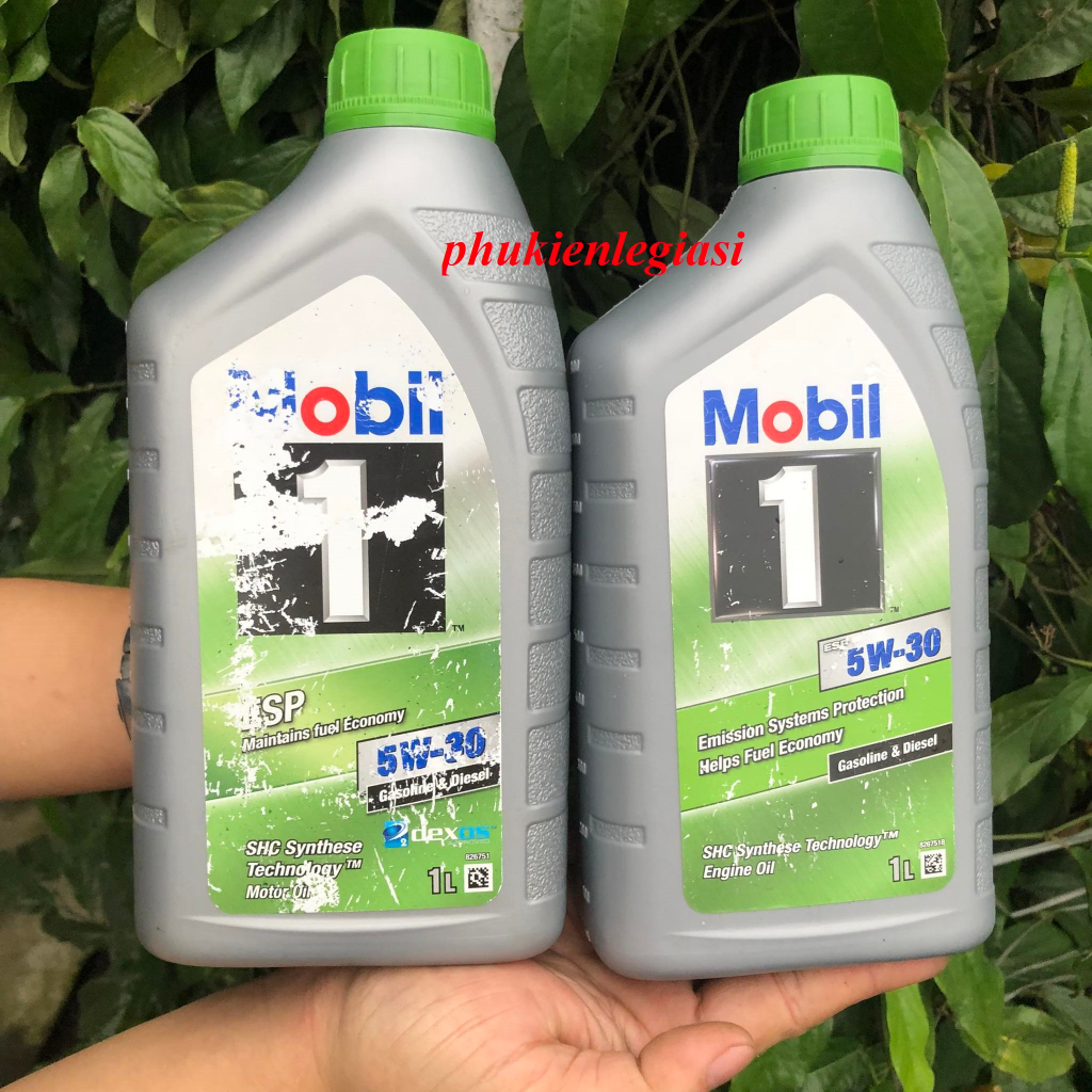 Nhớt MobiL 5W30 ESP 1L tổng hợp toan phần xe tay ga và oto