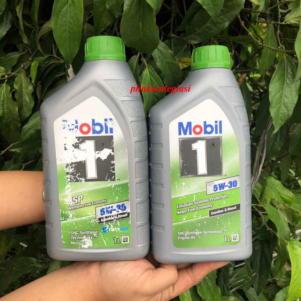 Nhớt MobiL 5W30 ESP 1L tổng hợp toan phần xe tay ga và oto