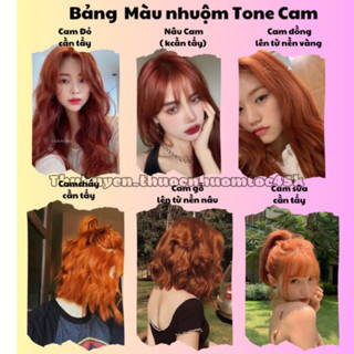  Thuốc Nhuộm Tóc Màu Tone Cam   Sáng Da & Bật Tone Da màu dễ nhuộm  không cần tẩy   
