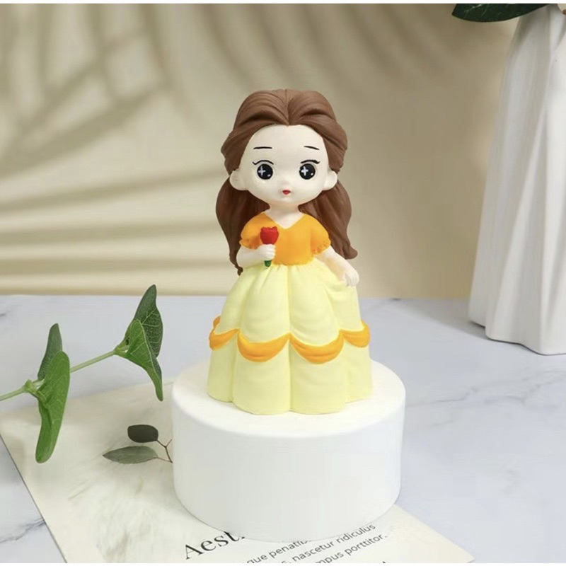 Tượng tô màu- Tượng tô màu công chúa diisney đáng yêu size 8cm