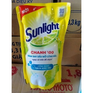 TÚI NƯỚC RỬA CHÉN SUNLIGHT CHANH 100 TÚI 750g