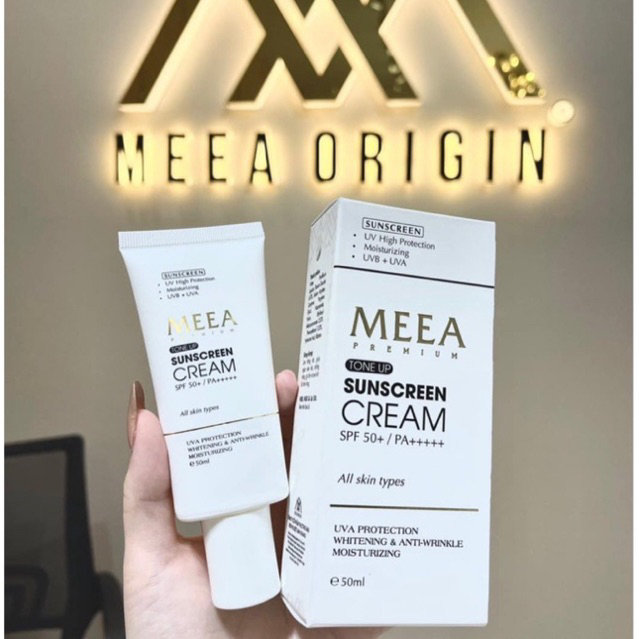 Kem Chống Nắng MeeA Organic Chính Hãng Full 50ml - Chống Nắng Nâng Tone Da SPF50