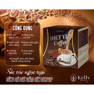 Dietvip Cà phê giảm cân hiệu quả cải tiến mới giá ưu đãi
