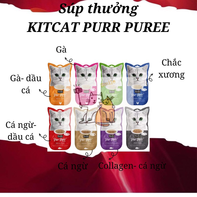 Súp thưởng Kitcat Purr Puree cho mèo