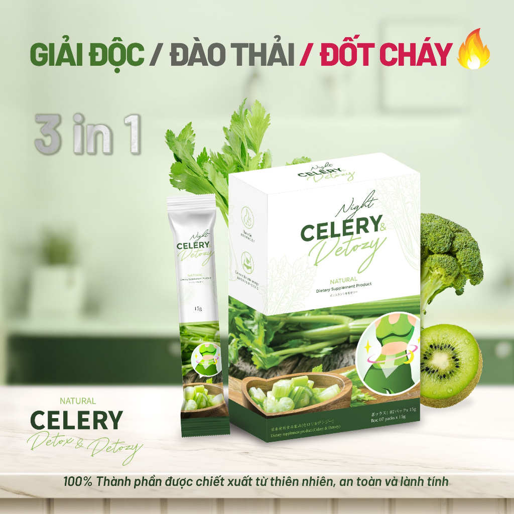 Thạch Giảm cân & Detox Natural Celery