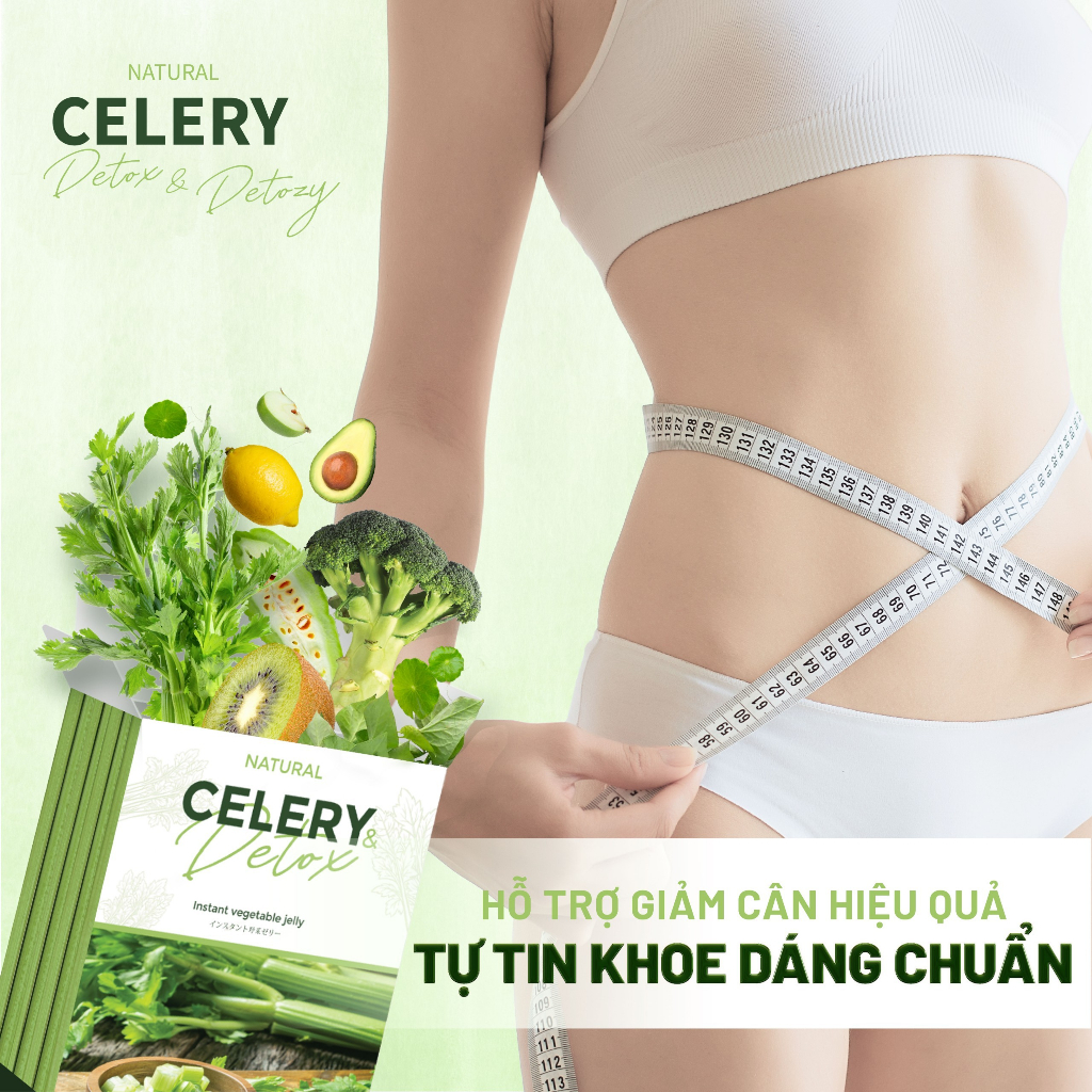 Thạch Giảm cân & Detox Natural Celery