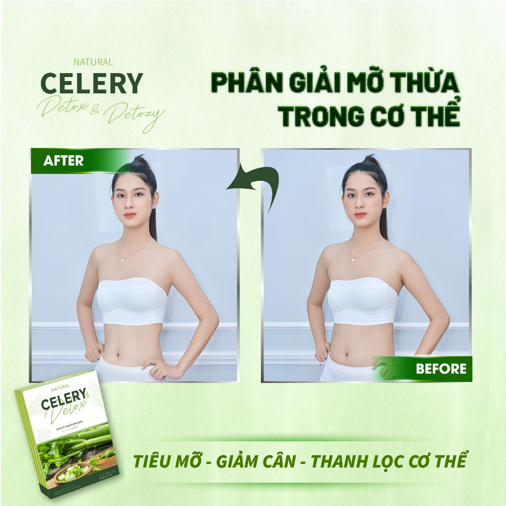 Thạch Giảm cân & Detox Natural Celery