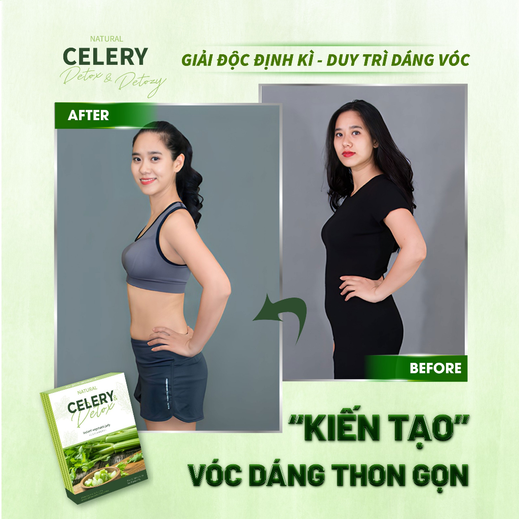 Thạch Giảm cân & Detox Natural Celery