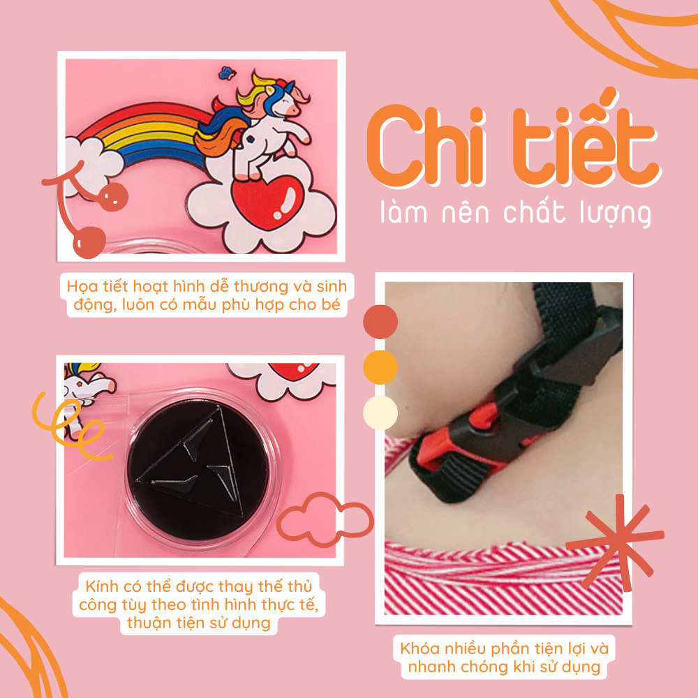 Mũ Bảo Hiểm Trẻ Em Omaika Có Kính Lót Đệm An Toàn Cho Bé Trai Và Bé Gái