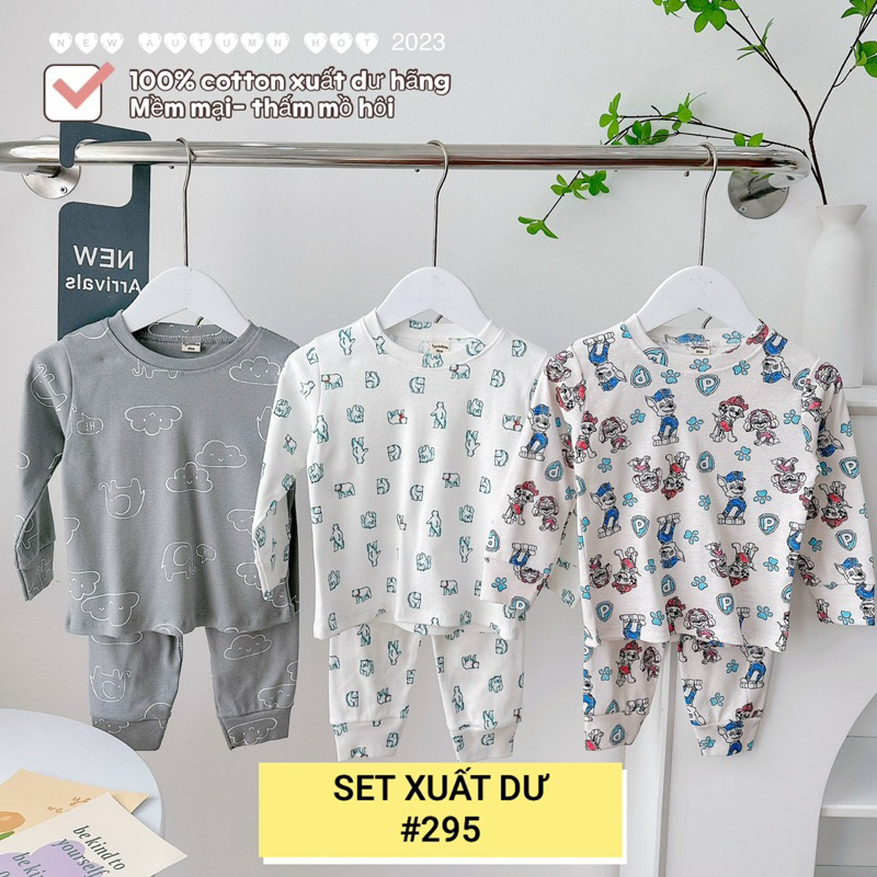 SET 3 BỘ DÀI TAY XUẤT DƯ BÉ TRAI