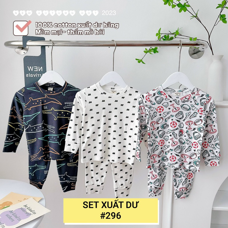 SET 3 BỘ DÀI TAY XUẤT DƯ BÉ TRAI