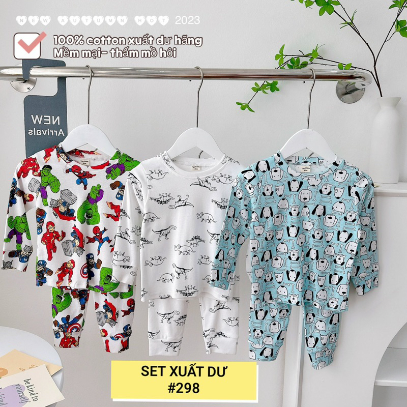 SET 3 BỘ DÀI TAY XUẤT DƯ BÉ TRAI