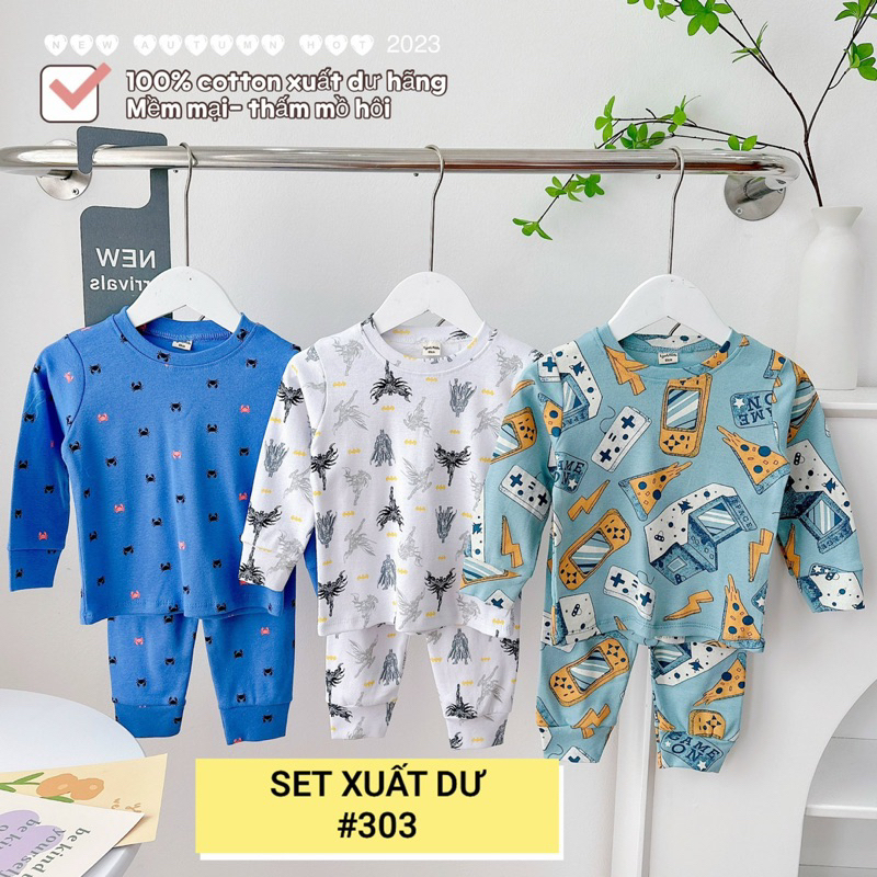SET 3 BỘ DÀI TAY XUẤT DƯ BÉ TRAI