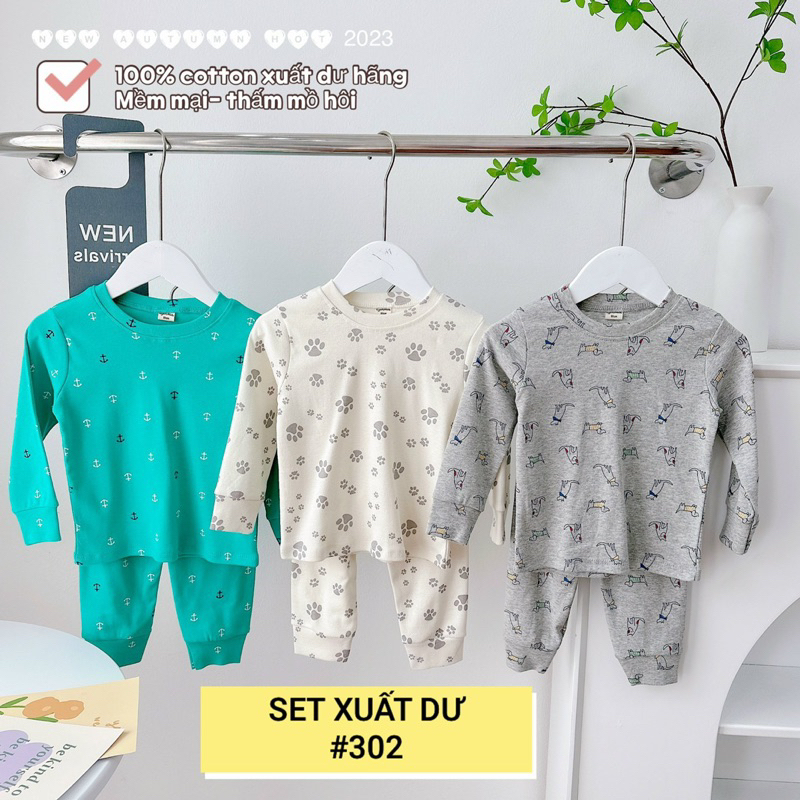 SET 3 BỘ DÀI TAY XUẤT DƯ BÉ TRAI