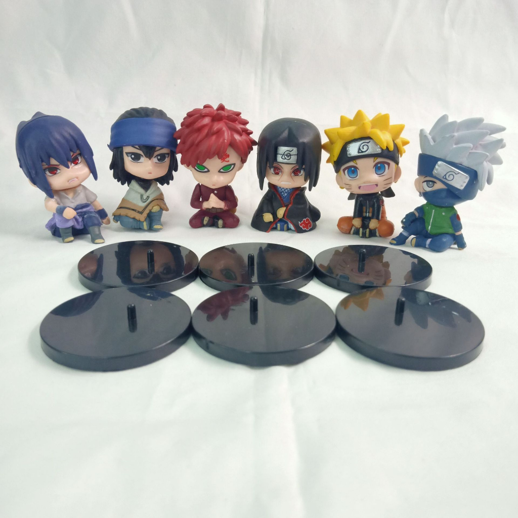 Mô Hình Naruto, Bộ 6 Nhân Vật Naruto, Itachi, Garaa, Sasuke, Kakashi...Mô Hình Đồ Chơi, Decor Anime - Tượng Anime