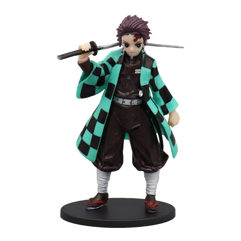 Mô Hình Thanh Gươm Diệt Quỷ , Tanjirou , Nezuko , Zenitsu , Inosuke , Giyuu - Figure Kimetsu No Yaiba, Cao 18-20cm