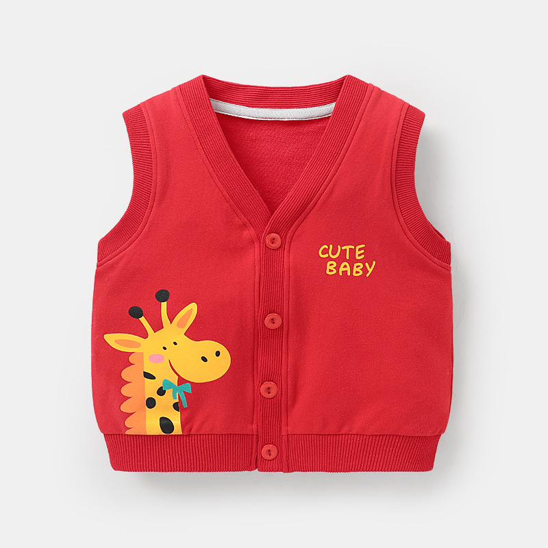 Áo ghi lê cài cúc hình gấu, hươu, khủng long cho bé trai bé gái