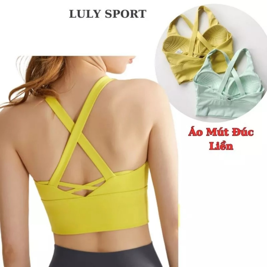 Áo bra thể thao mút đúc liền cao cấp