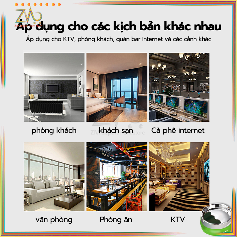 Gạt Tàn gạt tàn xoay bịt kín tro và khói