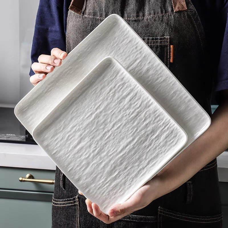 Đĩa sứ bắc âu,đĩa ăn slad,Đĩa dùng đựng Bít Tết, đĩa decor nhà hàng