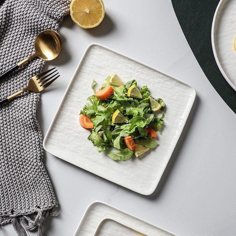 Đĩa sứ bắc âu,đĩa ăn slad,Đĩa dùng đựng Bít Tết, đĩa decor nhà hàng