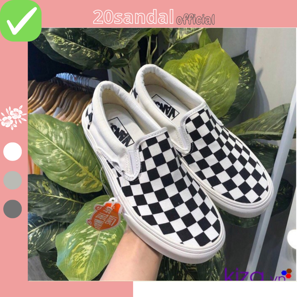 Giày Vans Caro Dán,Giày Vans Caro Dán FOG Đen Trắng Phong Cách Thời Trang Full Box Bill Hàng 1 1