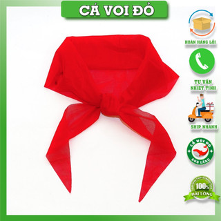 Khăn quàng đỏ học sinh / khăn đỏ 101x33cm may viền